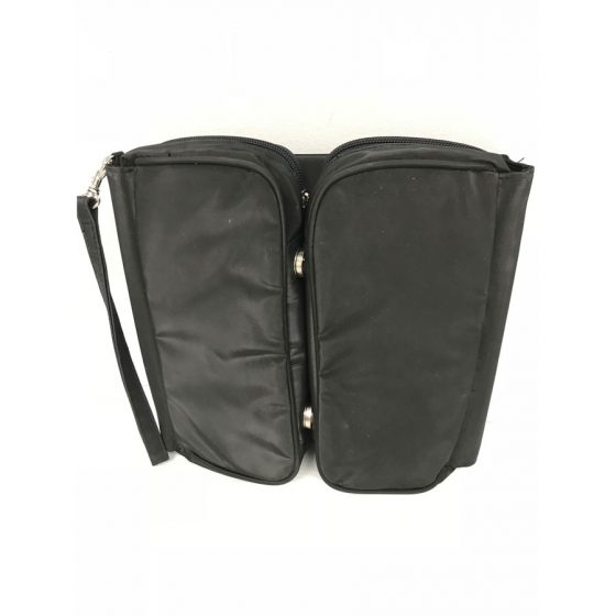 Studio Portable Travel Makeup Bag w/Mirror and 2 Side Storage