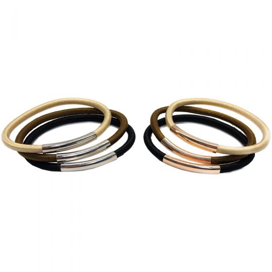 BabylissPRO METAL BAR HAIR TIES (6 PCS)