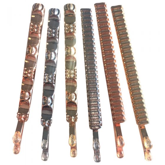 BabylissPRO TEXTURED HAIR PINS SET (6 PCS)