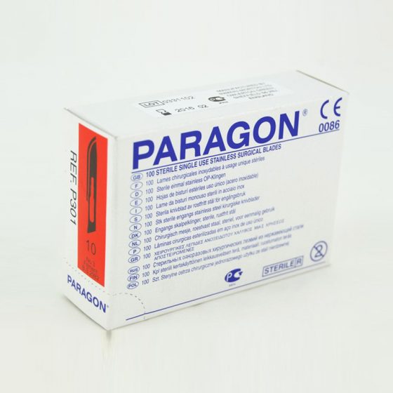 PARAGON SCALPEL BLADES N.10 - sterile DISPOSABLE