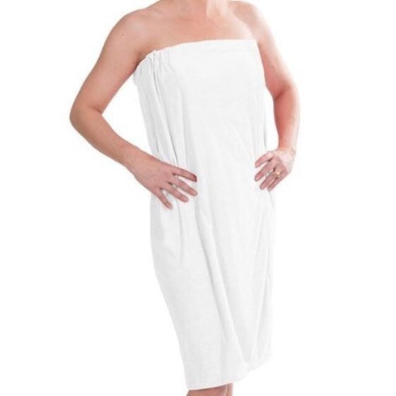 Terry Wrap Gown with Velcro