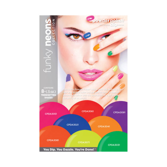 CUCCIO Powder Polish Kit- Funky Neons Collection