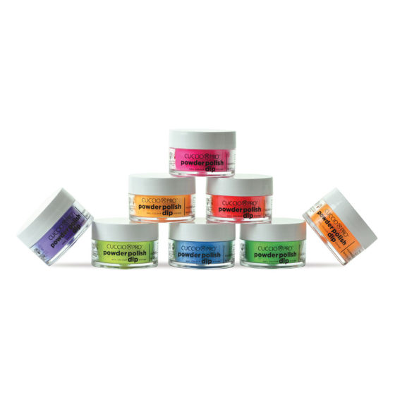 CUCCIO Powder Polish Kit- Funky Neons Collection