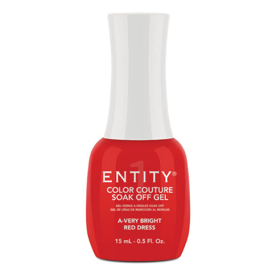 Entity One Color Couture Soak Off Gel - A-VERY BRIGHT RED DRESS
