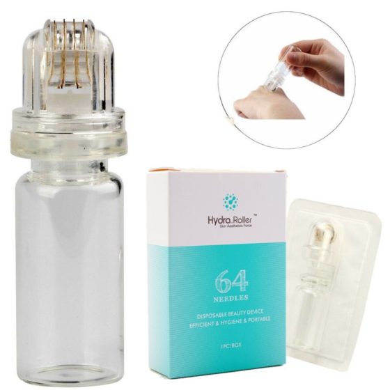 Hydra Derma Roller Titanium Microneedles, 0.25mm 0.5mm 1.0mm