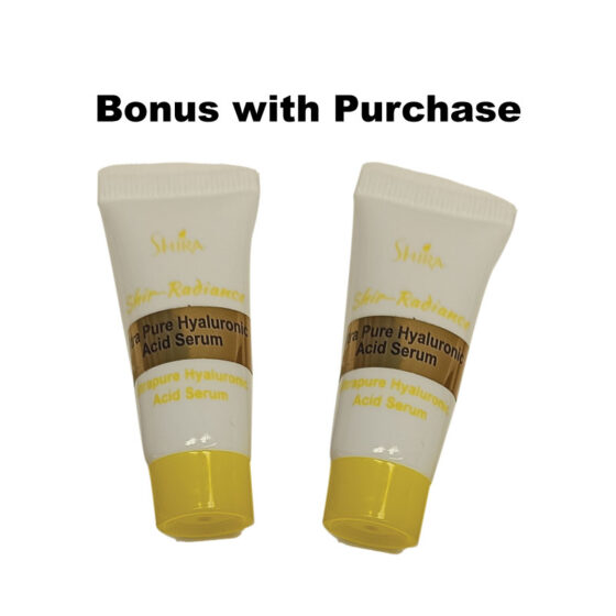 Hydra Derma Roller Titanium Microneedles, 0.25mm 0.5mm 1.0mm - Bonus with Shir-Radiance Hyaluronic Acid Serum Sample