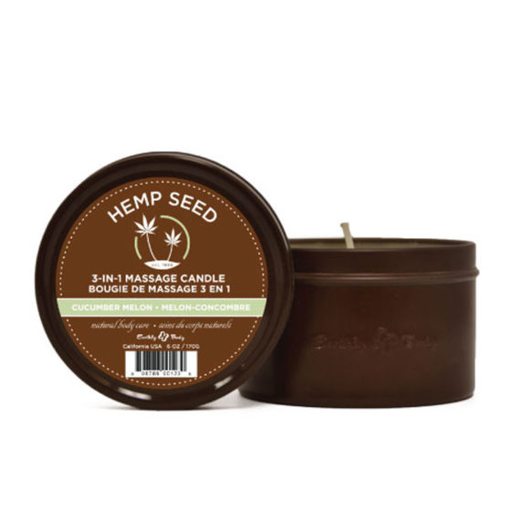 Hemp Seed  3 in 1 Massage Candle - Cucumber Melon