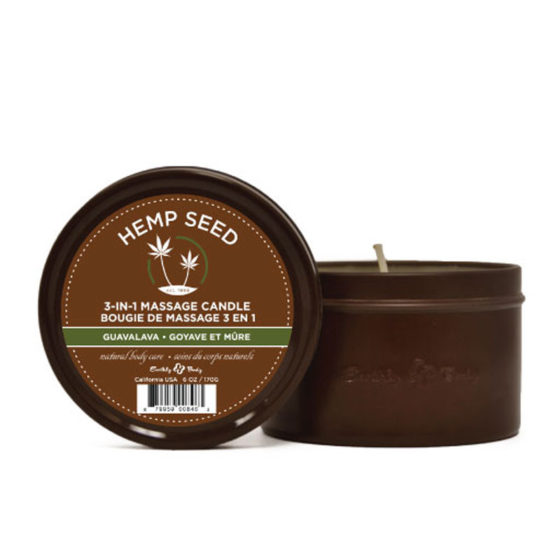 Hemp Seed  3 in 1 Massage Candle - Guavalava