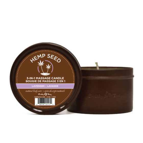 Hemp Seed  3 in 1 Massage Candle - Lavender