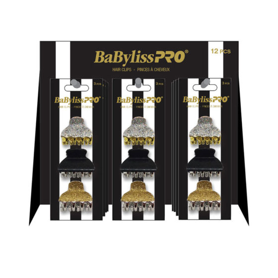 BabylissPRO ASSORTED HAIR CLIPS (3pc)