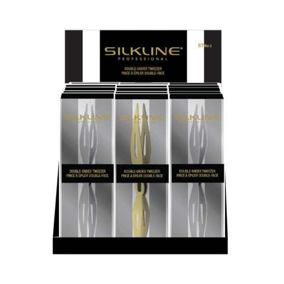 SILKLINE DOUBLE-ENDED TWEEZERS