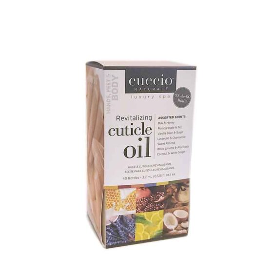 Cuccio Nail Solutions -Mini Cuticle Cuticle Oil Dispenser -Retail Display ( 40 counts)