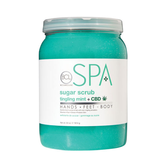 BCL-SPA TINGLING MINT + CBD SUGAR SCRUB