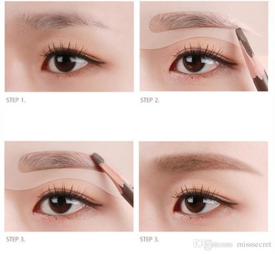 Magical Eyebrow Style, 24 Shapes Eyebrow Shaping Tools kit and Drawing Guide