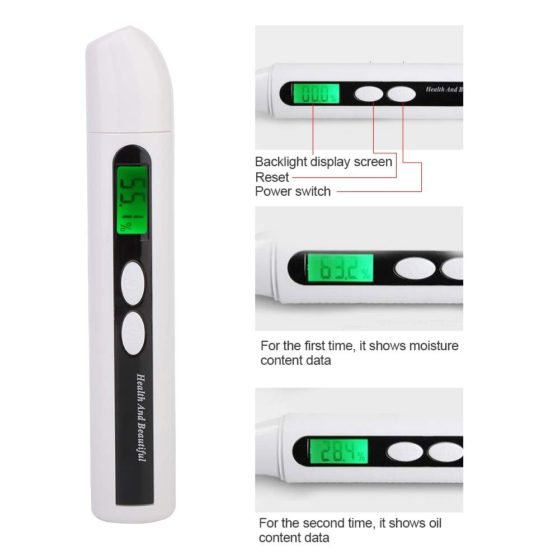 Skin Analyzer - Precision Digital LED Display Skin Moisture Tester