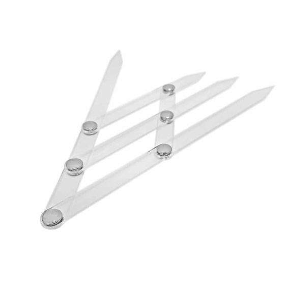 Microblading Divider 4 Prong Stainless Steel Golden Mean Calipers For Perfect Eyebrow Shape