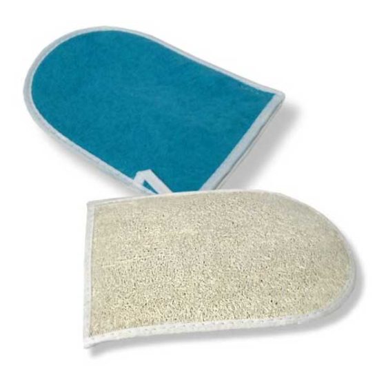 Loofah Terry Mitt