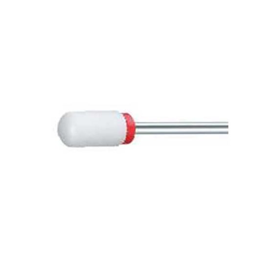 PROMED ceramic cutter, cylinder, rounded, fine, red # 198605