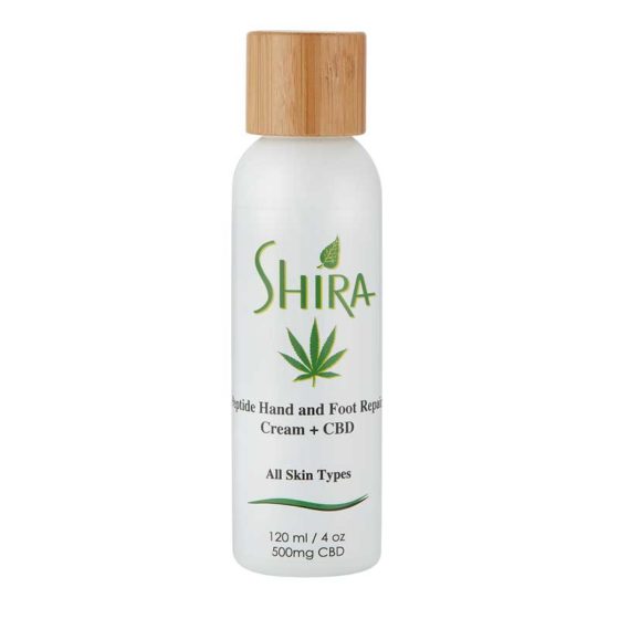 Shira CBD Peptide Hand & Foot Repair Cream Retail and Pro Size