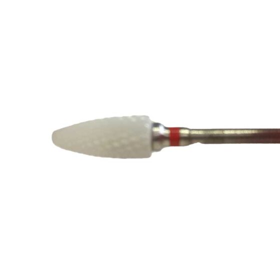 Nail Drill Bit Ceramic White 3/32'' fine