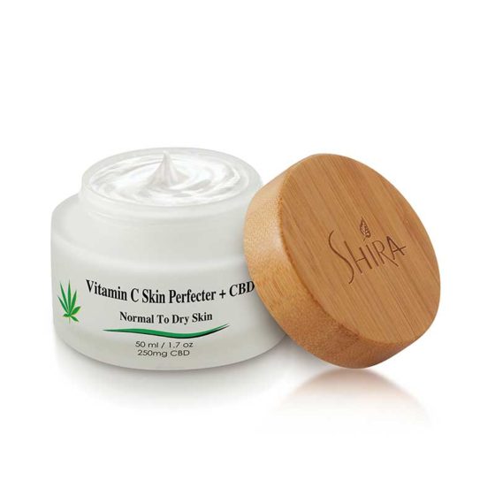 Shira CBD Vitamin C Skin Perfecter + CBD Retail and PRO SIZE