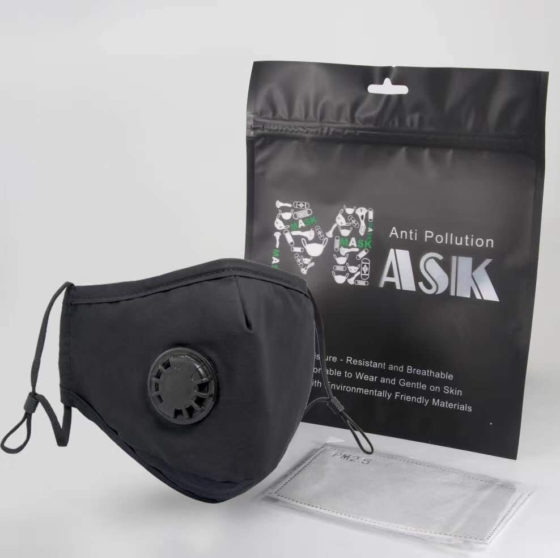 Mask Anti-Pollution, Breathing Valve with Replacement Filter.