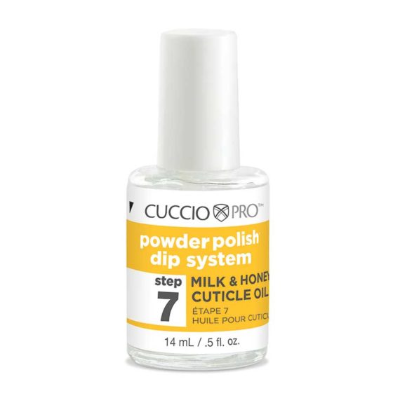 Cuccio Powder Polish Dip System –  Step 7. Cuticle Oil Milk & Honey 14ml (½ oz)