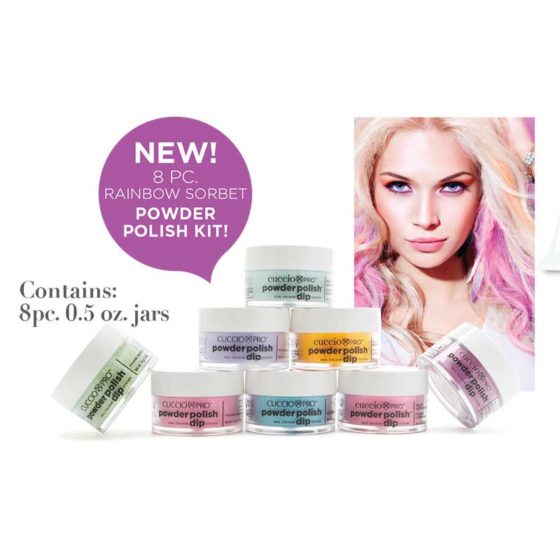 CUCCIO Powder Polish Kit - Rainbow Sorbet Collection