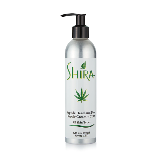 Shira CBD Peptide Hand & Foot Repair Cream Retail and Pro Size