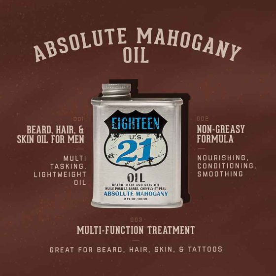 18.21 Man Made Beard, Hair and Skin Oil