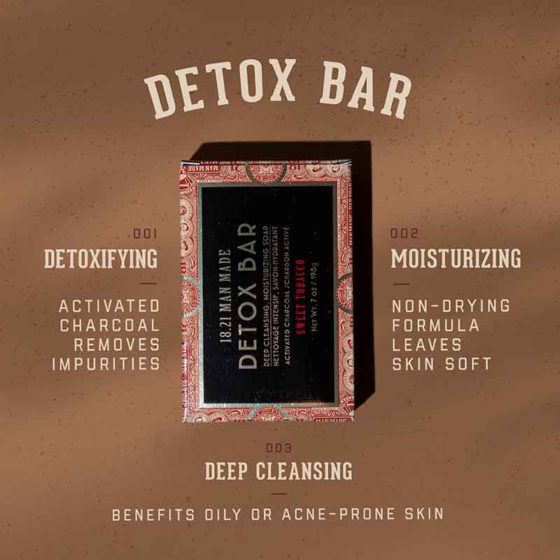 18.21 Man Made Detox Bar Soap