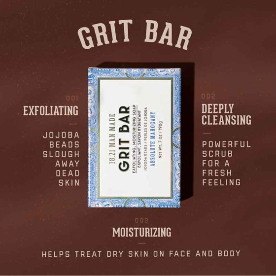 18.21 Man Made Grit Bar Soap