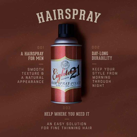 18.21 Man Made Sweet Tobacco Premium Hairspray
