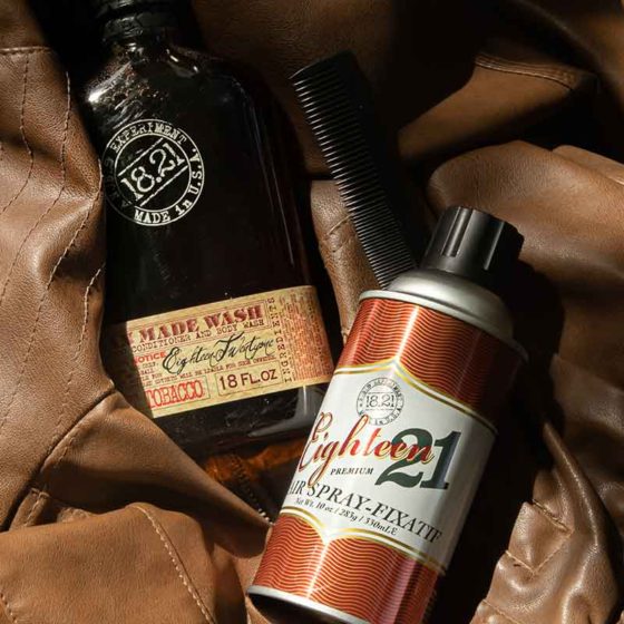 18.21 Man Made Sweet Tobacco Premium Hairspray