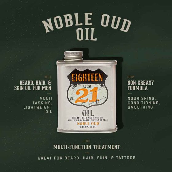 18.21 Man Made Beard, Hair and Skin Oil