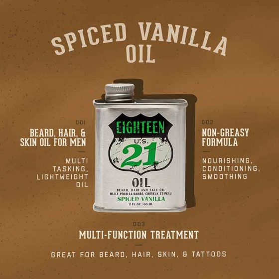18.21 Man Made Beard, Hair and Skin Oil