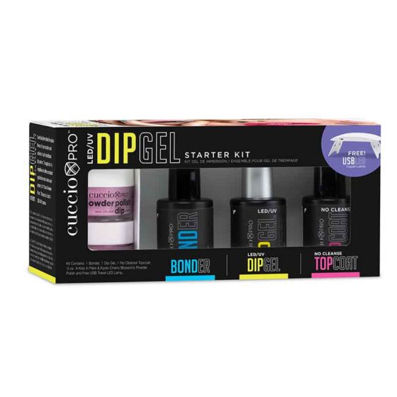 Cuccio LED/UV Pro Dip Gel Starter Kit With Travel Lamp