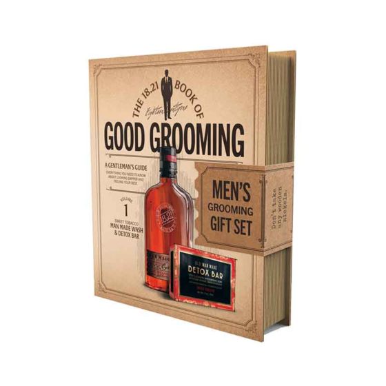18.21 Man Made Book of Good Grooming Gift Set Volume 1
