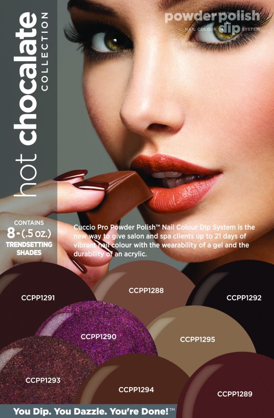 Powder Polish Dip System – Chocolate Kit – pack of 8 x 14g (0.5oz) powders