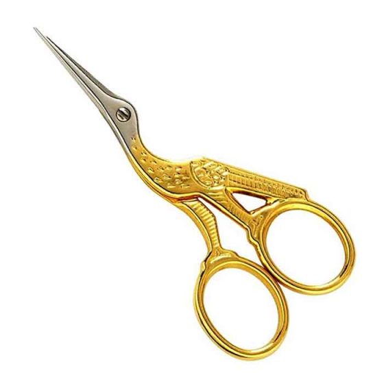 PROF S07 -Gold Stork Scissors 3.5"