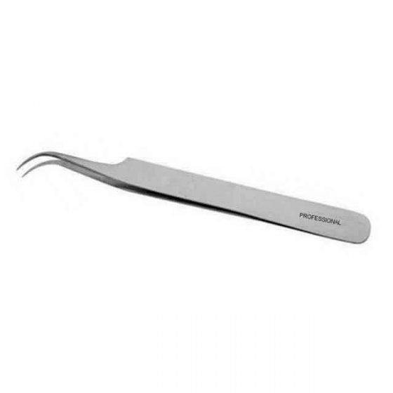 PROF T10 - EXTRA LONG CURVED  Pointed Tweezer