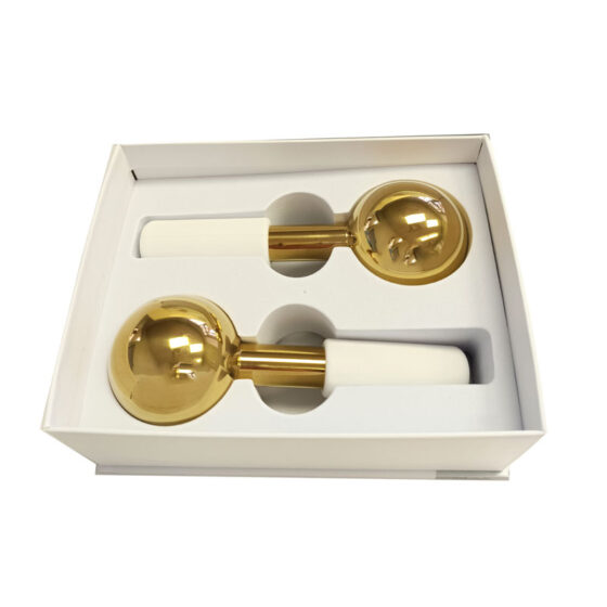 Stainless Steel Facial Ice Globes (Silver or Gold)