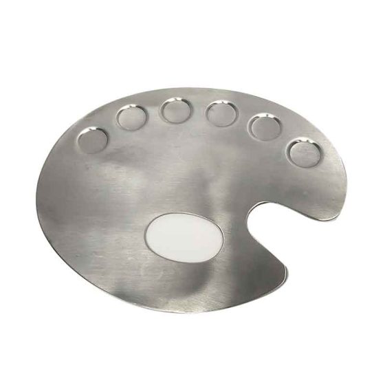 Stainless Steels Makeup Mixing Palette with 6 Slots
