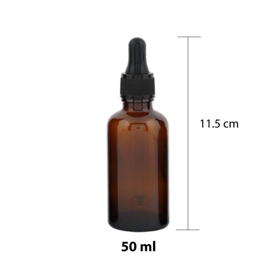 Amber Bottle with Dropper - 50 ml