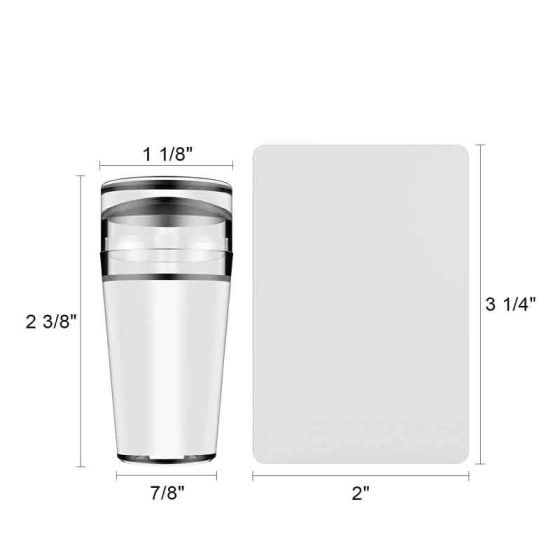 Clear Jelly Nail Stamper with Scraper