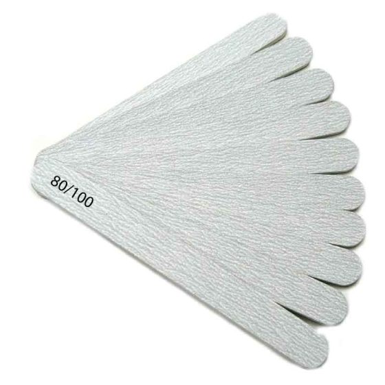 Emery Zebra Nail Files - (7") 50/pkg 100/180 | 80/120 | 80/100 | 180/240