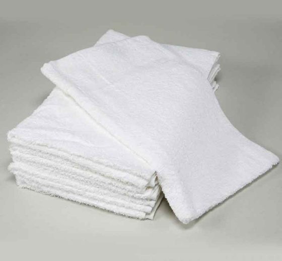 Towels Terry Cotton All Purpose White 16" X 27" 3.25lbs Pkg of 12