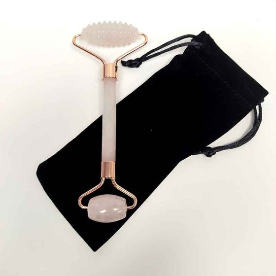 Rose Quartz Facial Roller, Texture and Smooth