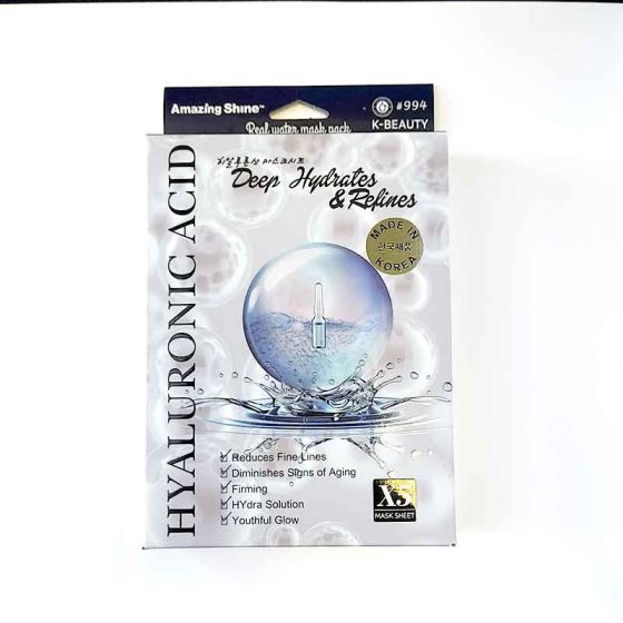 K-Beauty Hyaluronic Acid Sheet Masks 5-pkg