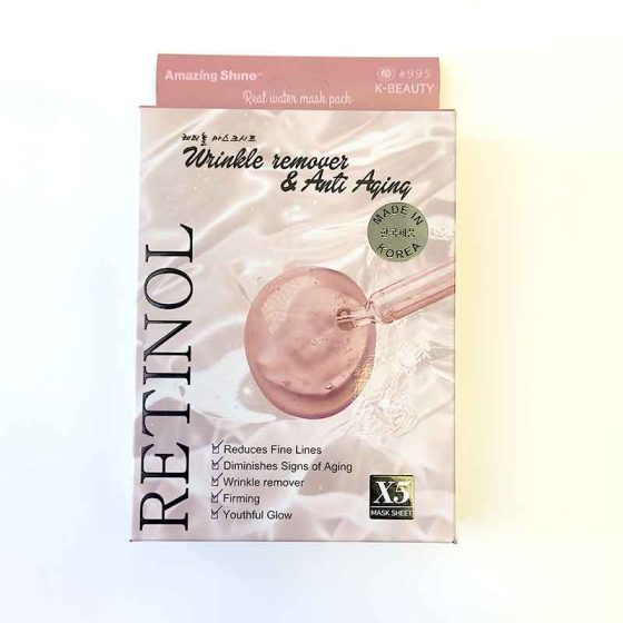 K-Beauty Retinol Sheet Masks - 5-pkg